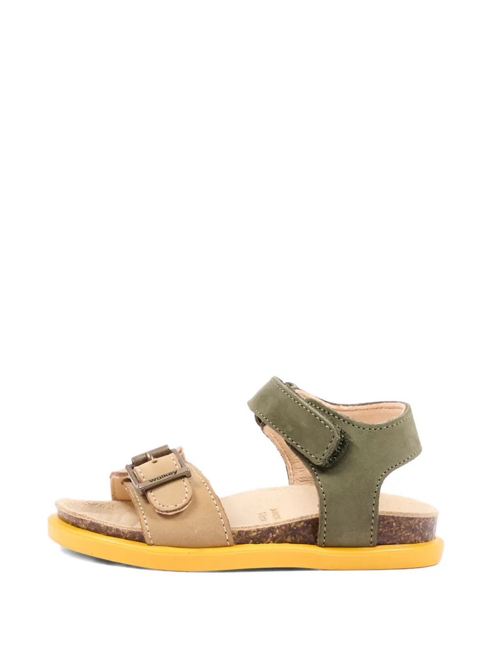 Walkey Sandalen met gespbandje Groen