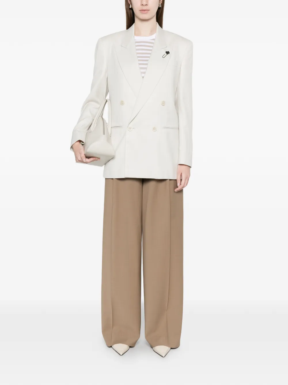  Lardini Chaqueta Con Doble Botonadura - Neutro 