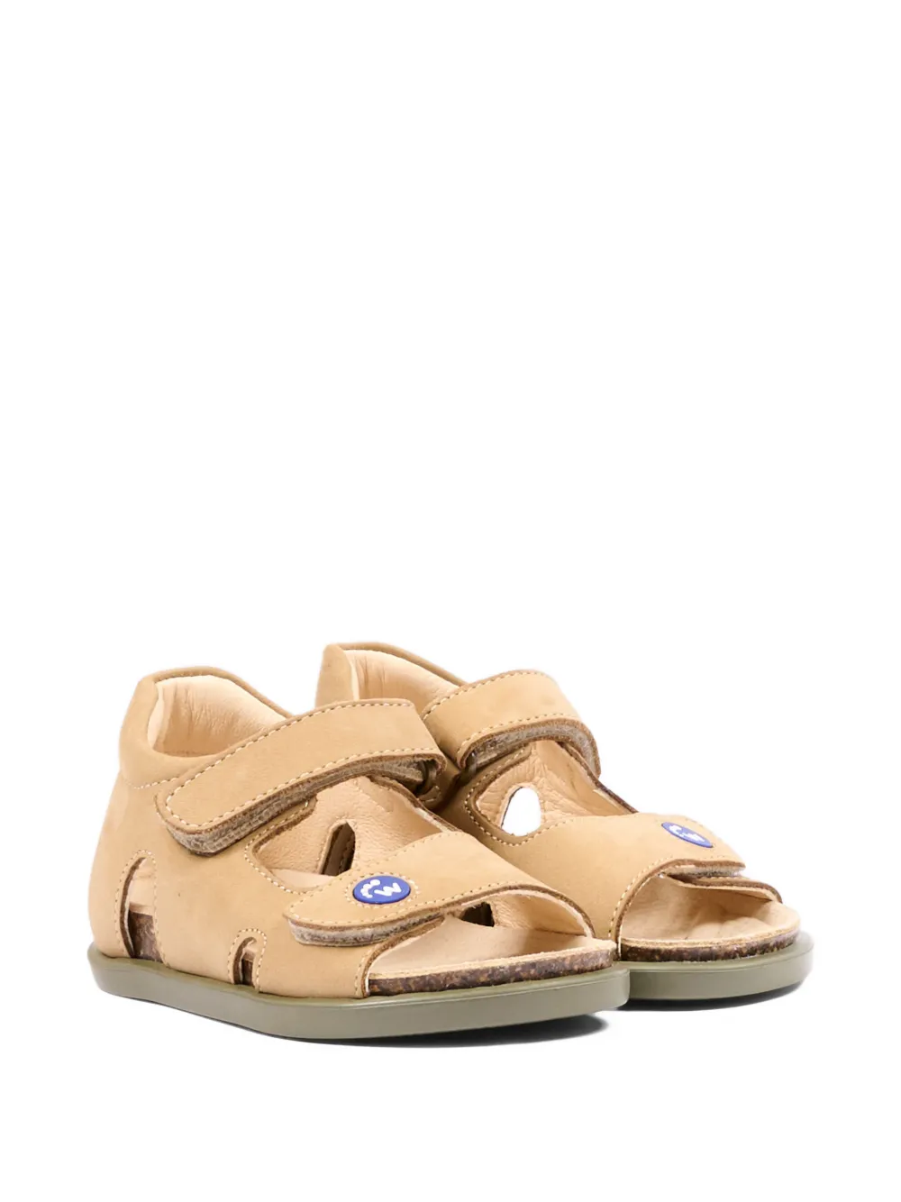 Walkey touch-strap leather sandals - Toni neutri