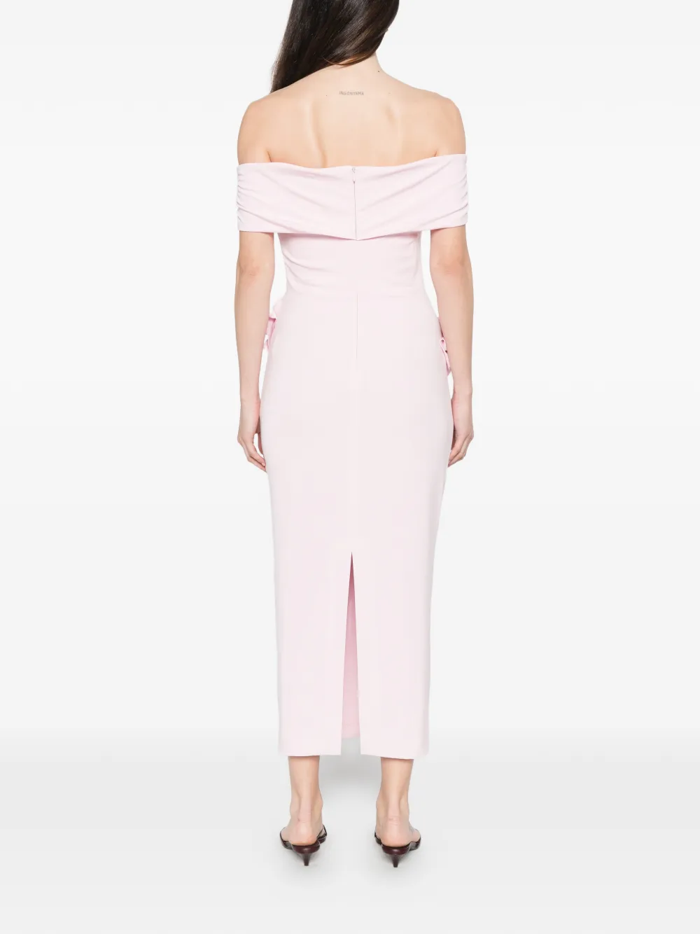 Roland Mouret Jurk met bloemenpatch Roze
