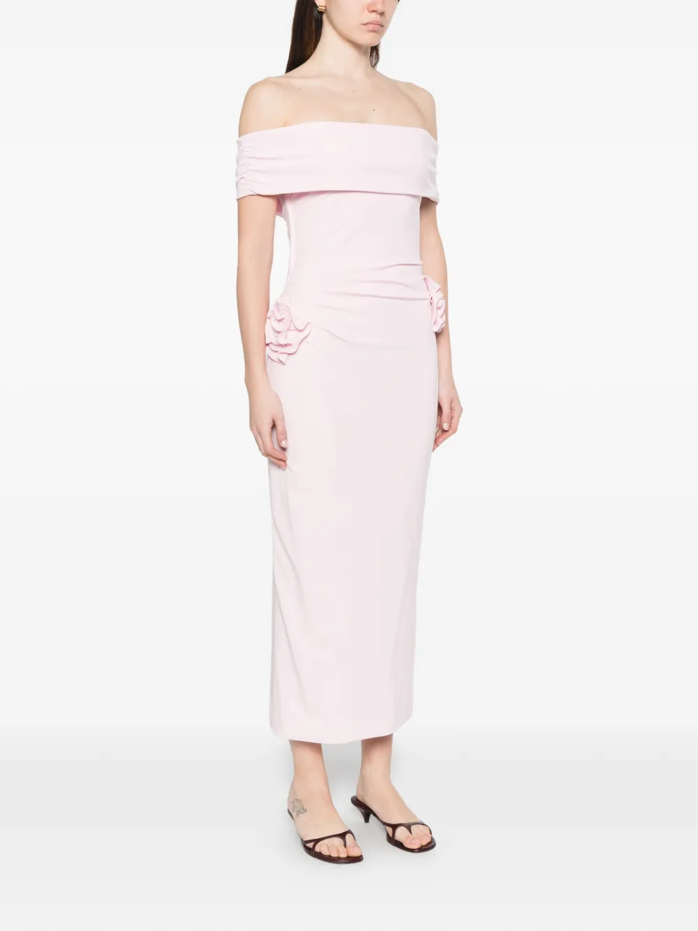 Roland Mouret Jurk met bloemenpatch Roze
