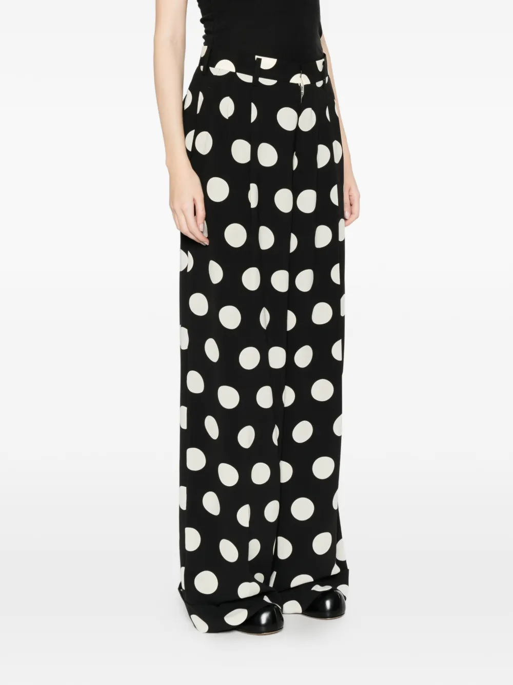  Junya Watanabe Polka Dot Trousers - Black 