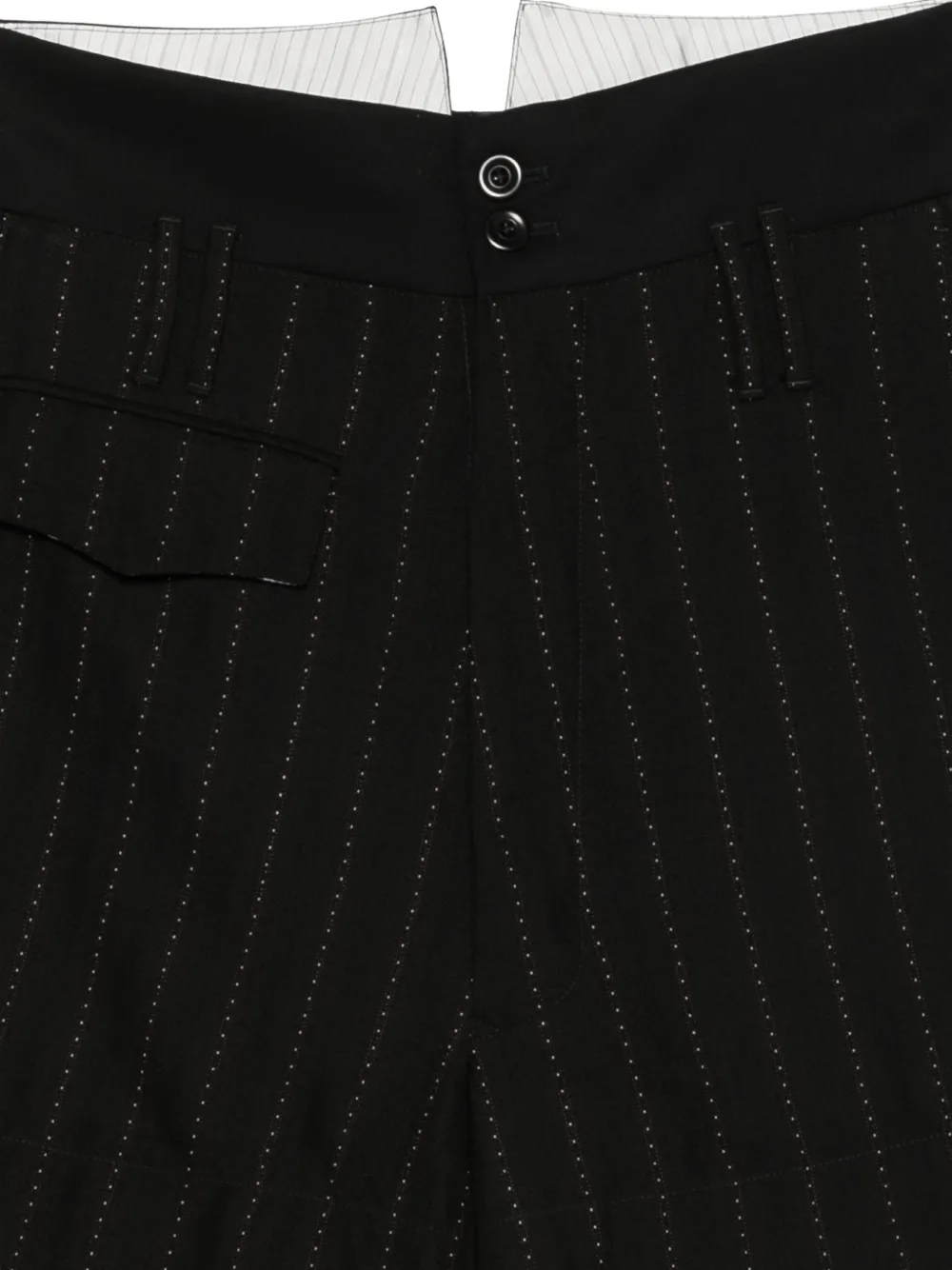 Namacheko Shorts met krijtstreep Zwart