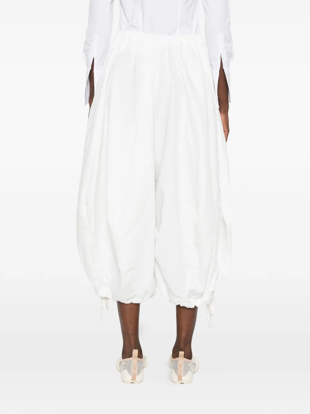 Comme Des Garçons Broek met trekkoord Wit