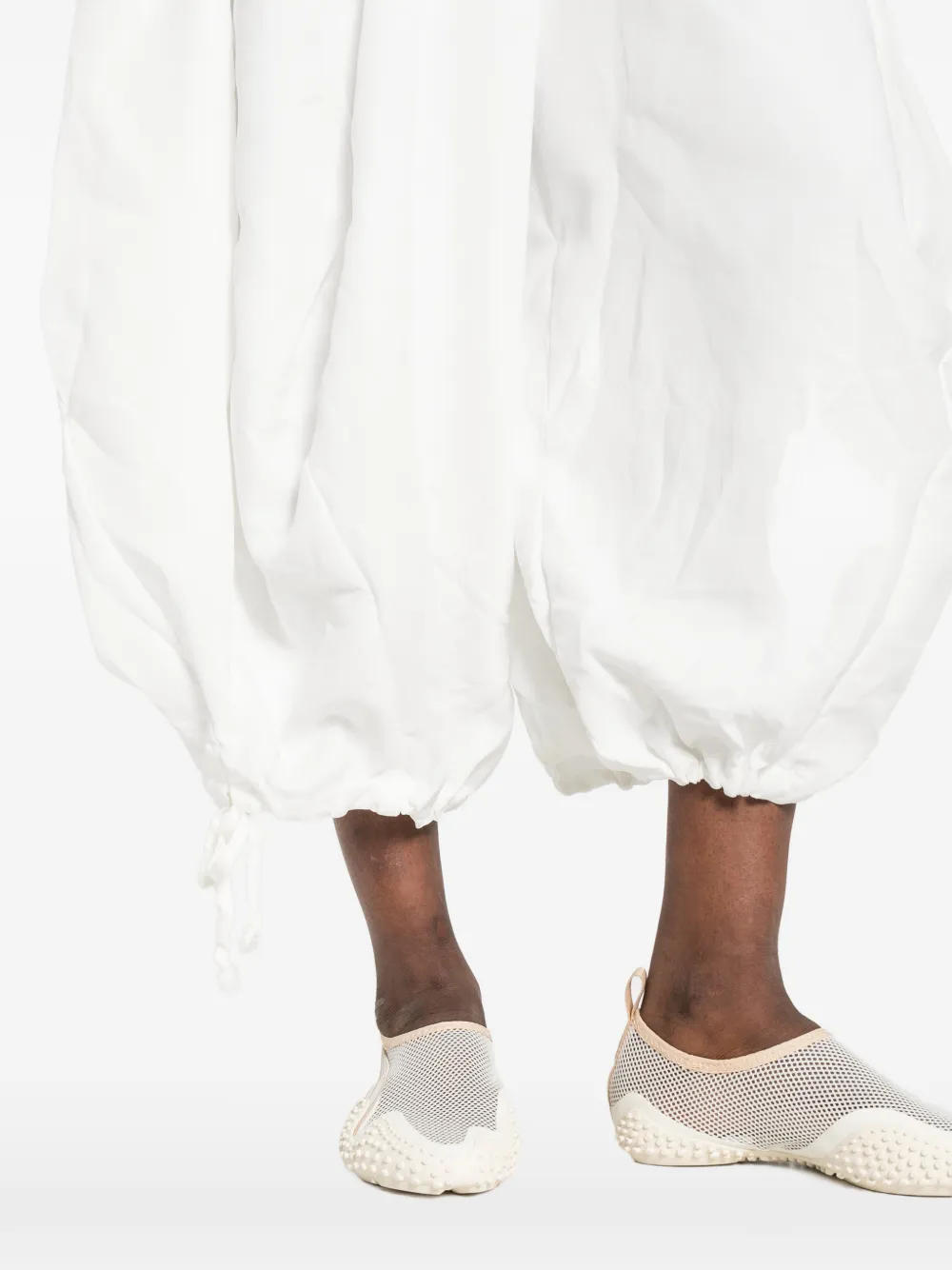 Comme Des Garçons Broek met trekkoord Wit