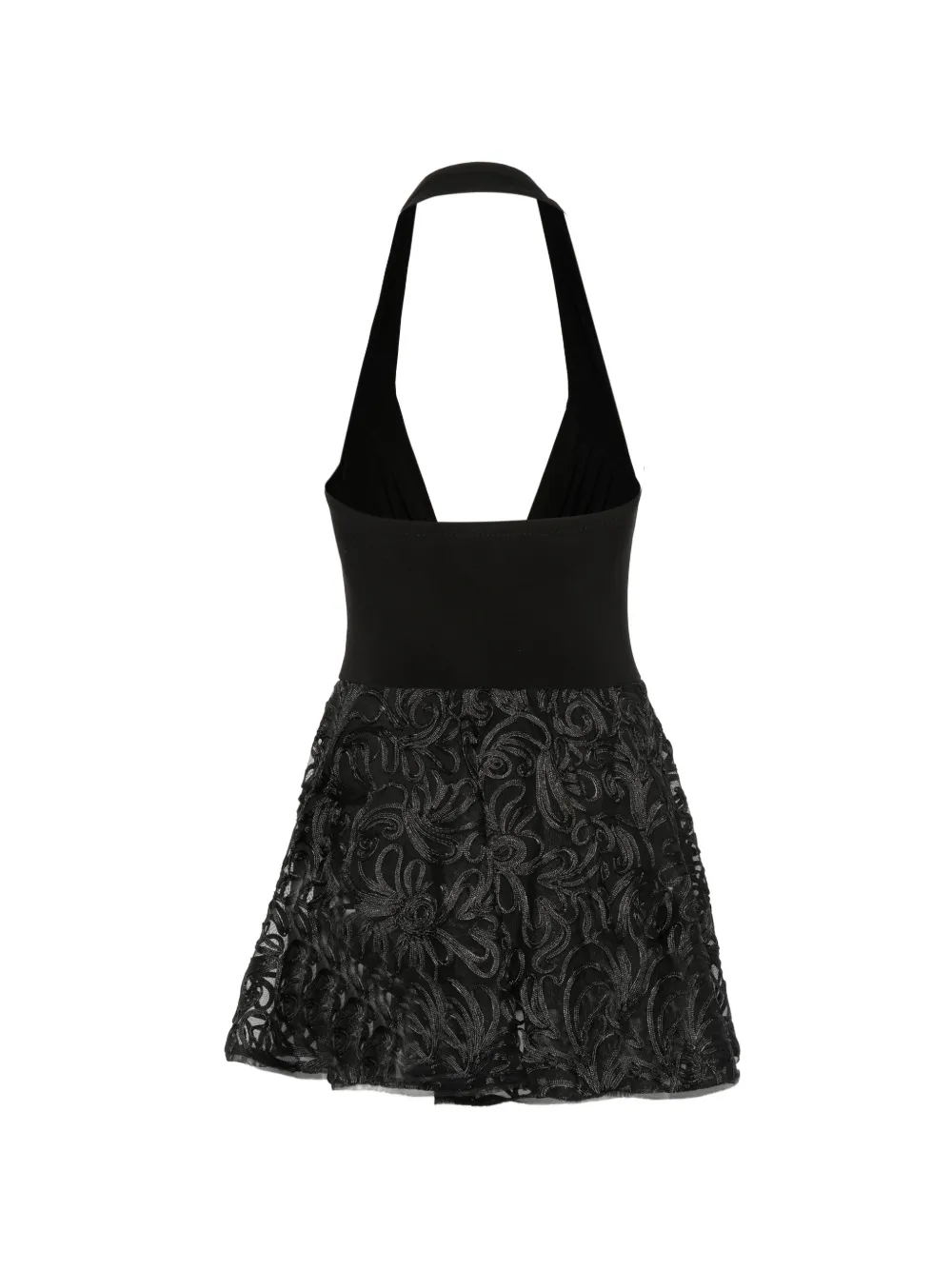 Norma Kamali Cayla mini-jurk met halternek Zwart