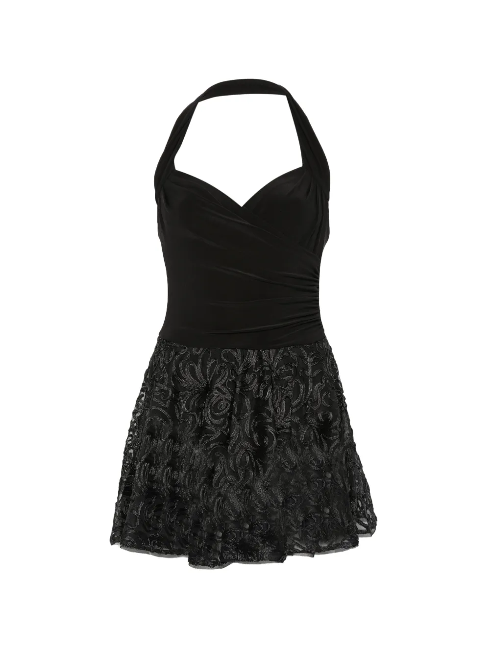 Norma Kamali Cayla halterneck mini dress - Nero