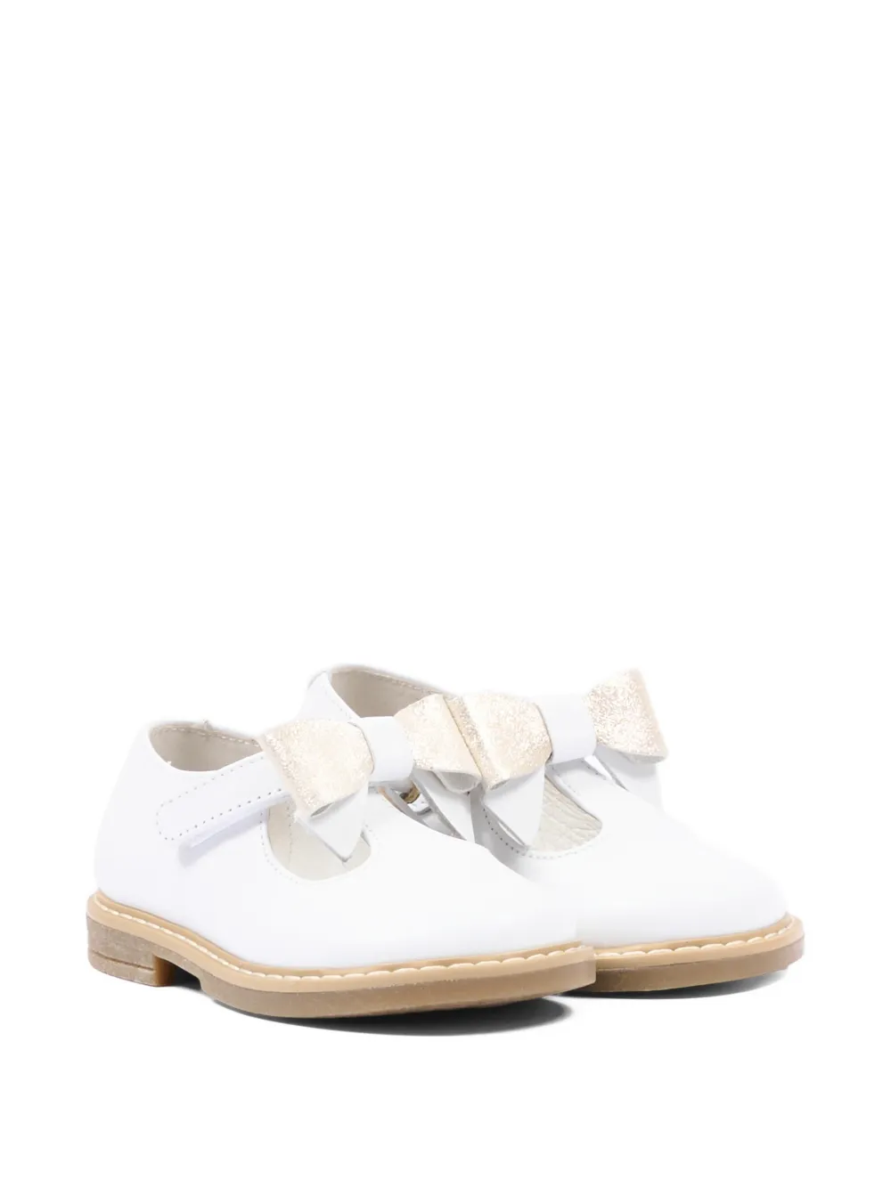 Walkey bow strap ballerinas - Bianco