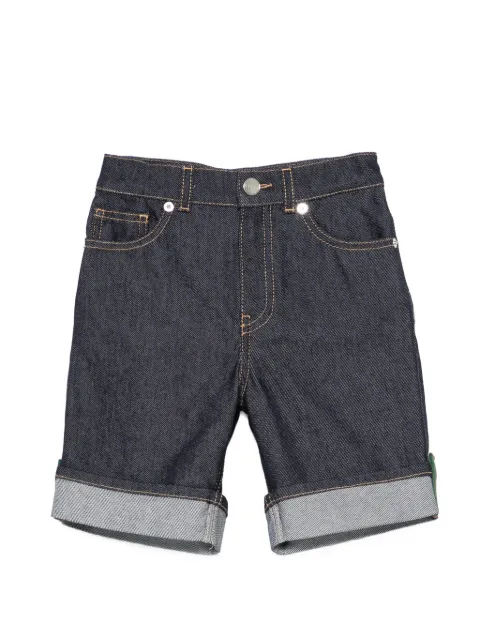 Gucci Kids shorts de mezclilla con dobladillo