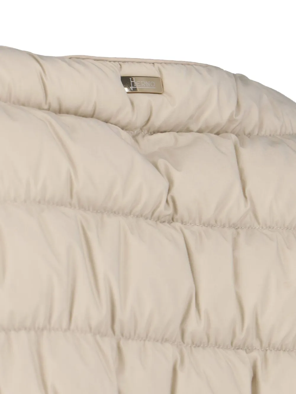  Herno Zip Quilted Coat - Neutrals 
