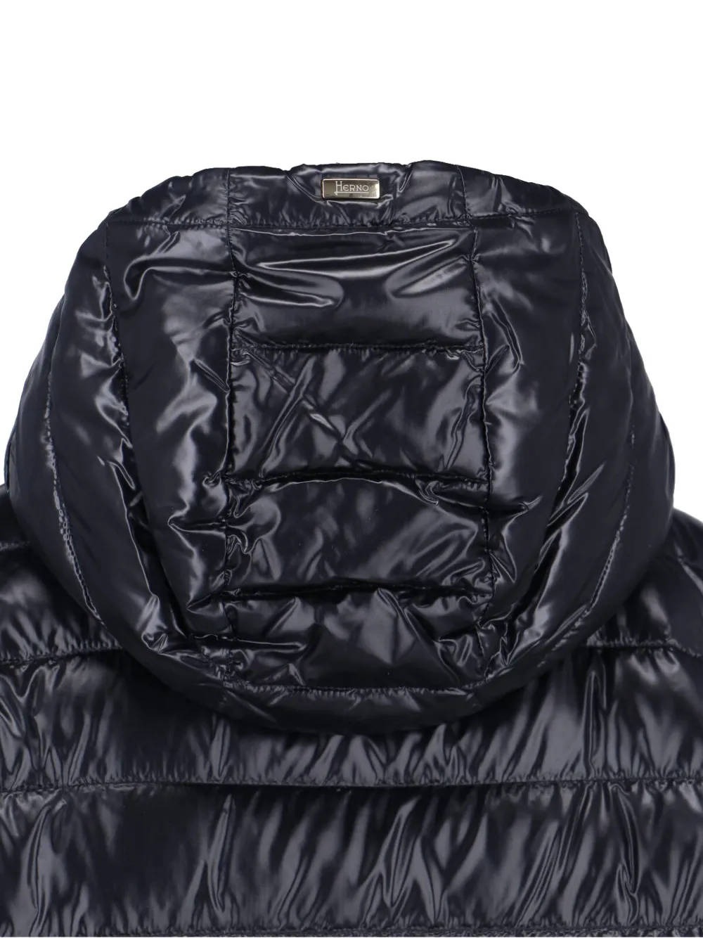 Herno Jas met capuchon en A-vorm Zwart