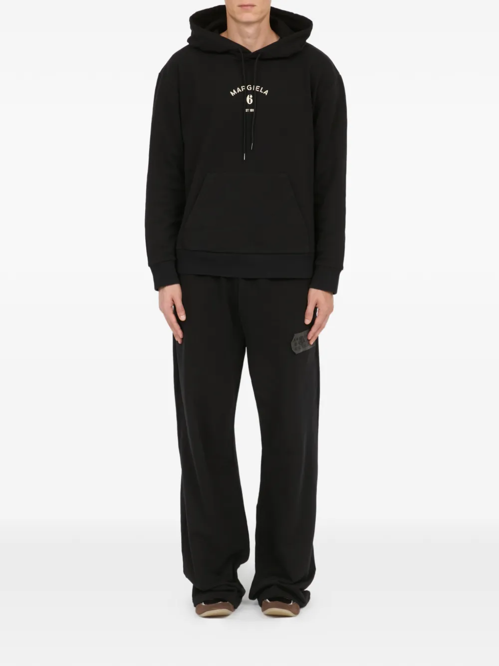 MM6 Maison Margiela Hoodie met logoprint Zwart