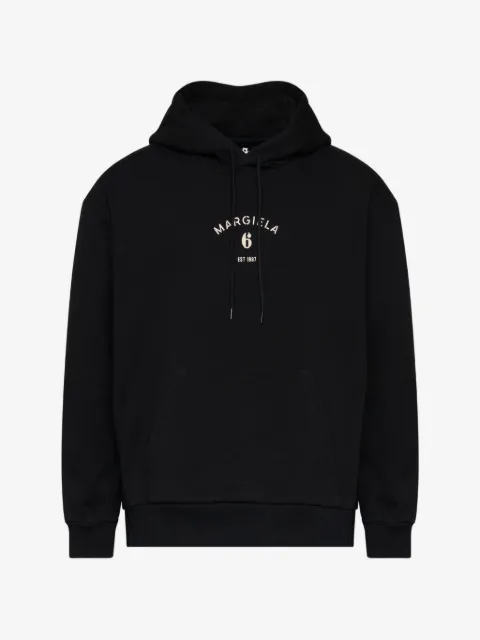 MM6 Maison Margiela logo-print hoodie