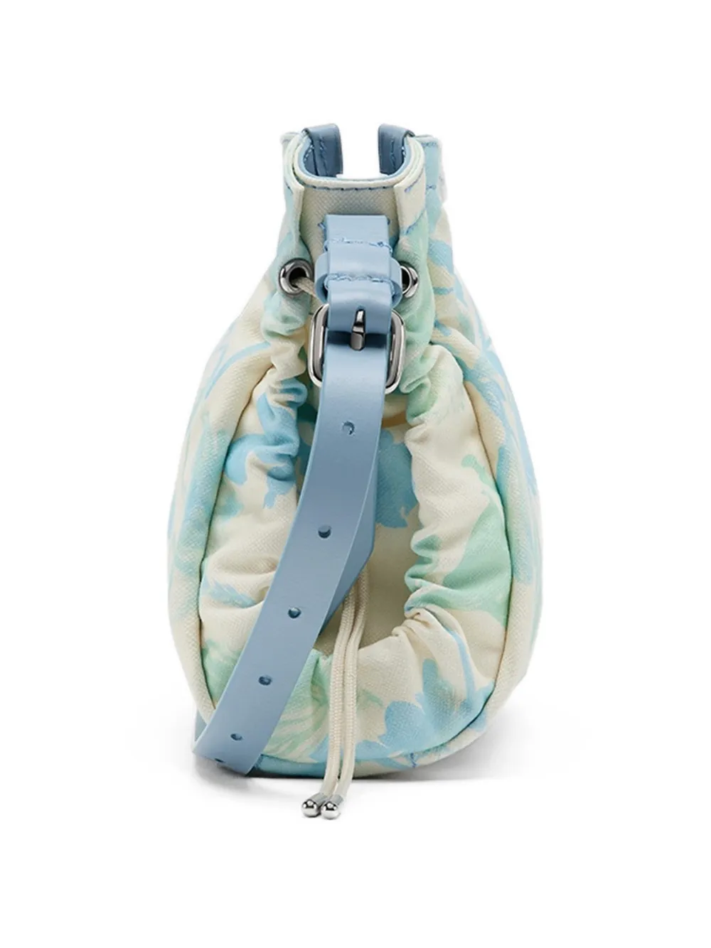 Maison Margiela Messengertas met bloemenprint Blauw