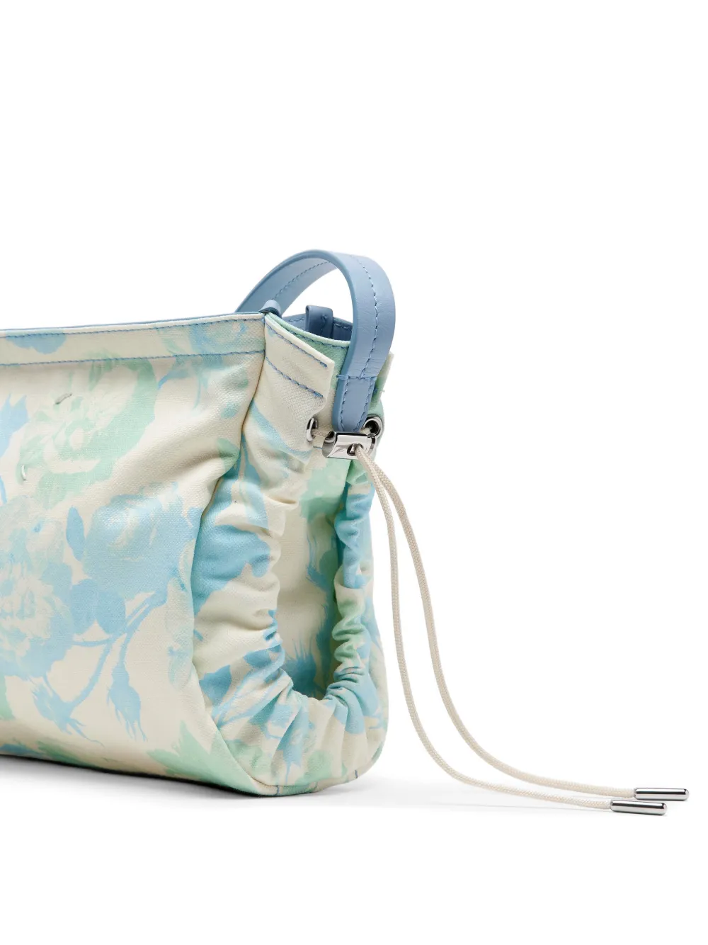Maison Margiela Messengertas met bloemenprint Blauw