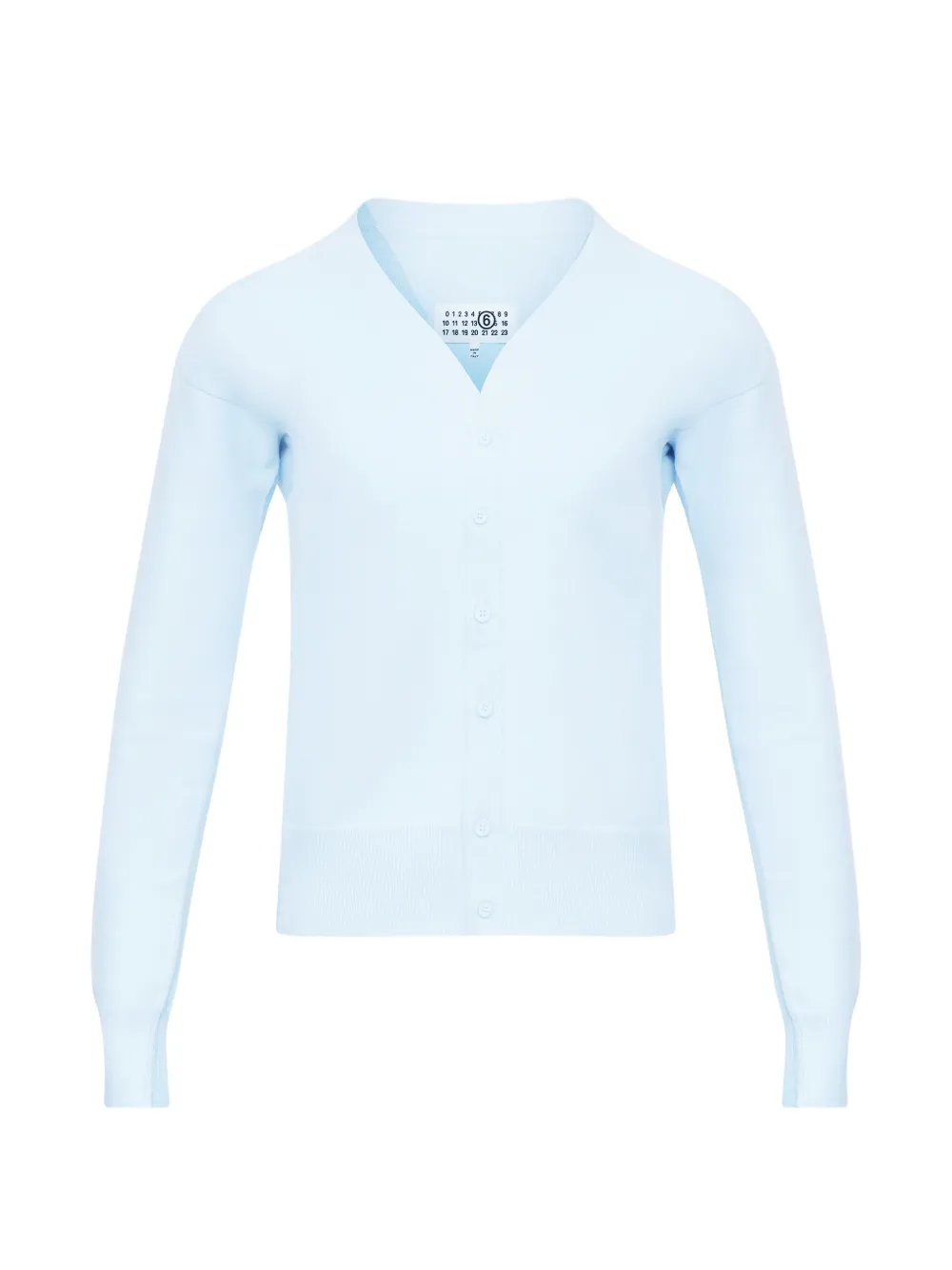 MM6 Maison Margiela Cardigan con bottoni e scollo a V - Blu
