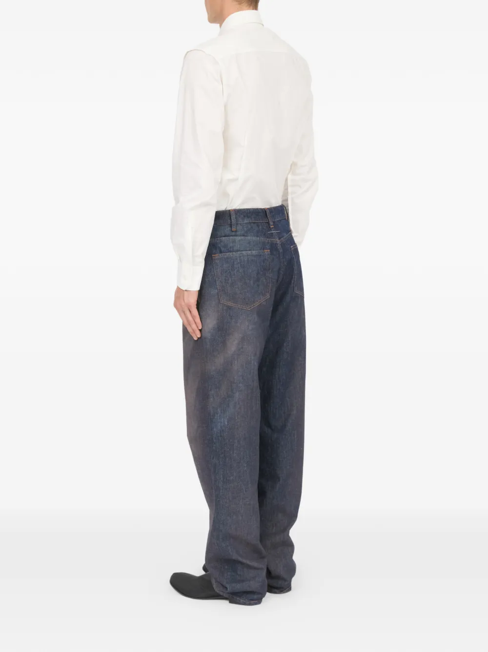 MM6 Maison Margiela Vervaagde spijkerbroek Blauw