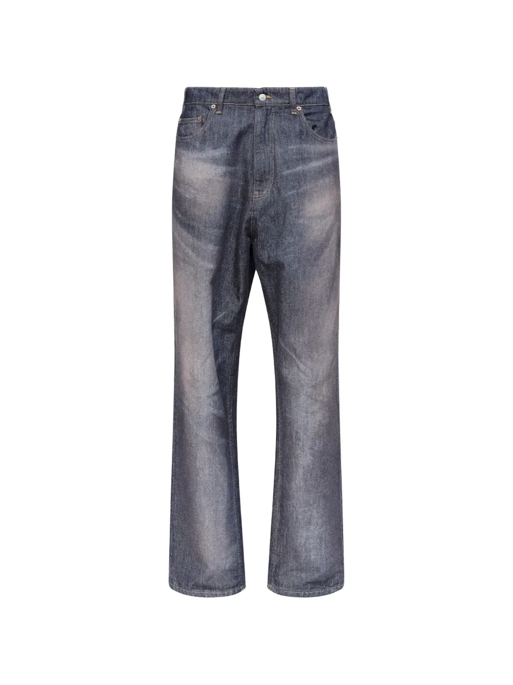 MM6 Maison Margiela Jeans con effetto schiarito - Blu