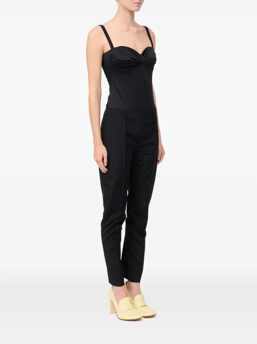 MM6 Maison Margiela Broek met naaddetail Zwart