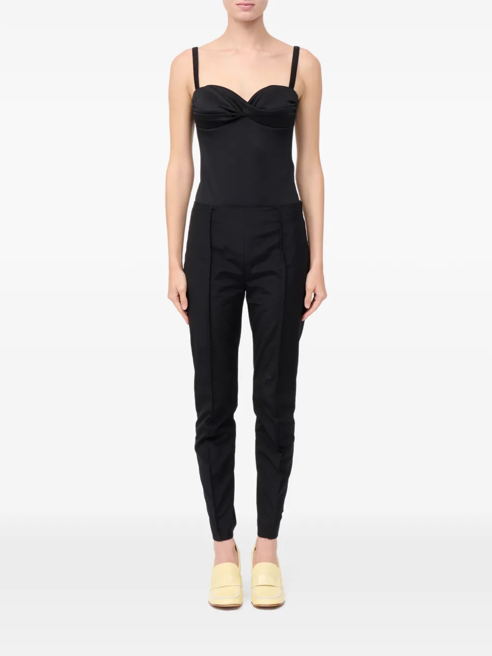 MM6 Maison Margiela Broek met naaddetail Zwart