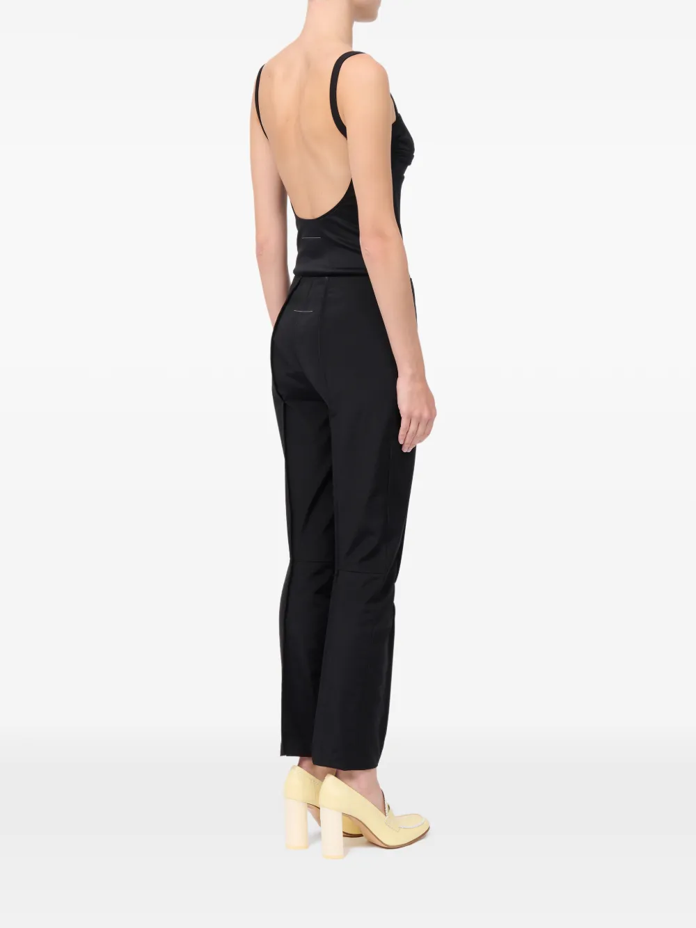 MM6 Maison Margiela Broek met naaddetail Zwart