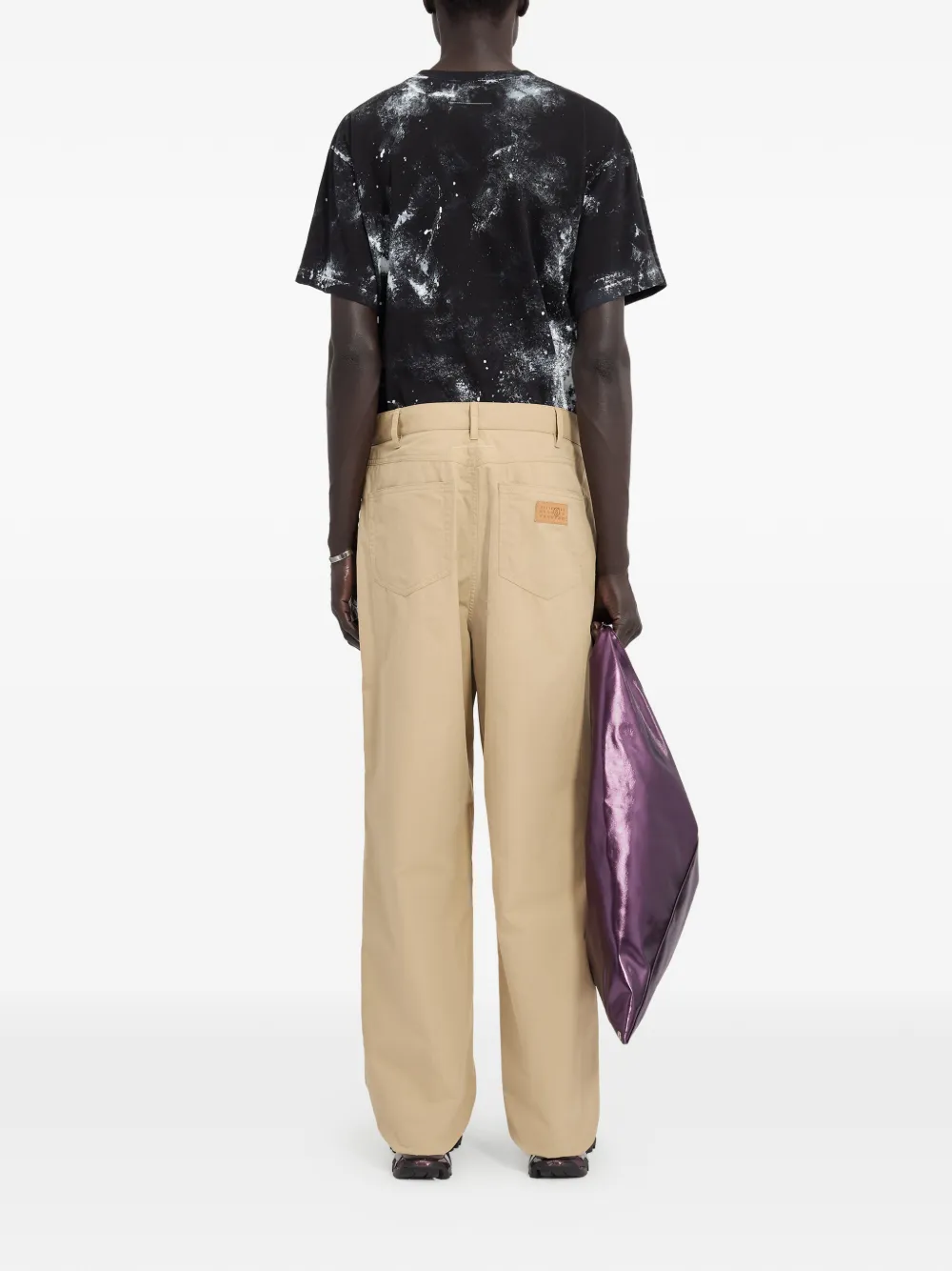 MM6 Maison Margiela Katoenen trenchbroek Beige
