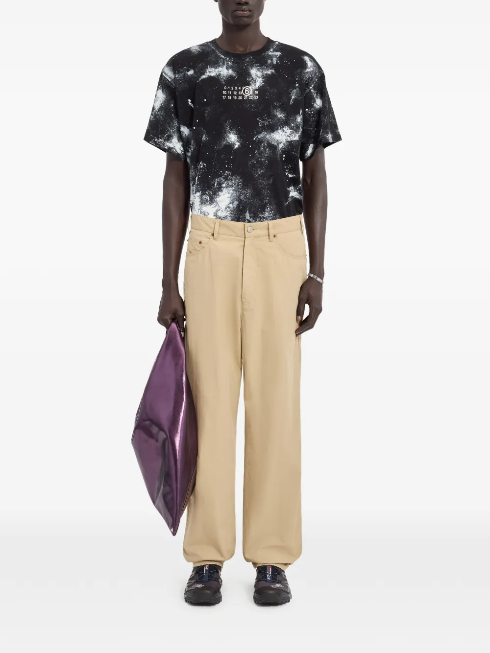 MM6 Maison Margiela Katoenen trenchbroek Beige