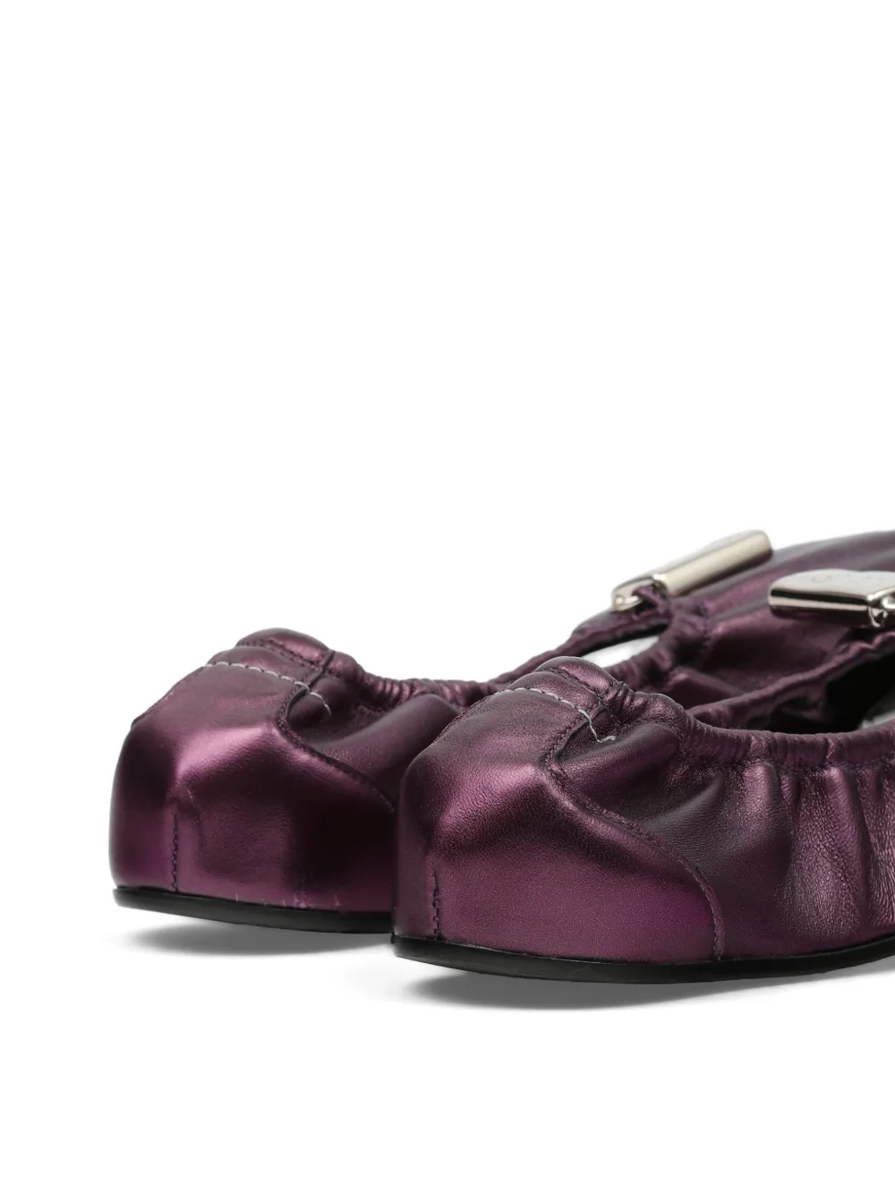 MM6 Maison Margiela Ballerina's met hangslot Paars