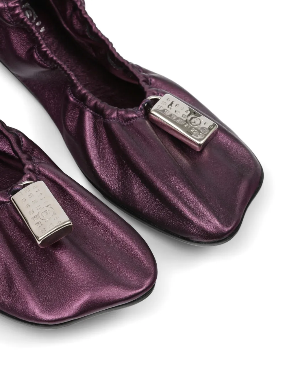 MM6 Maison Margiela Ballerina's met hangslot Paars