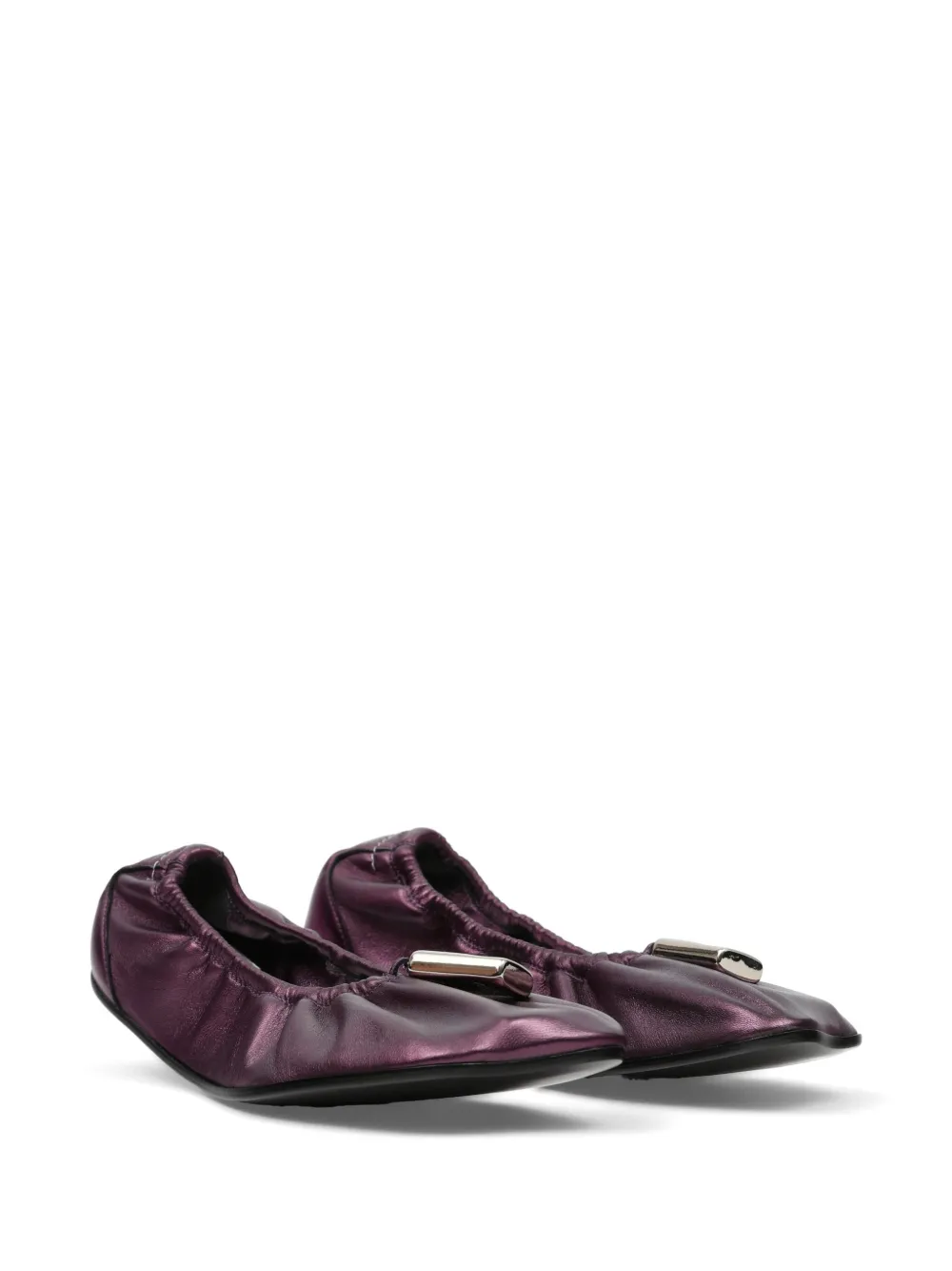 MM6 Maison Margiela Ballerina's met hangslot Paars