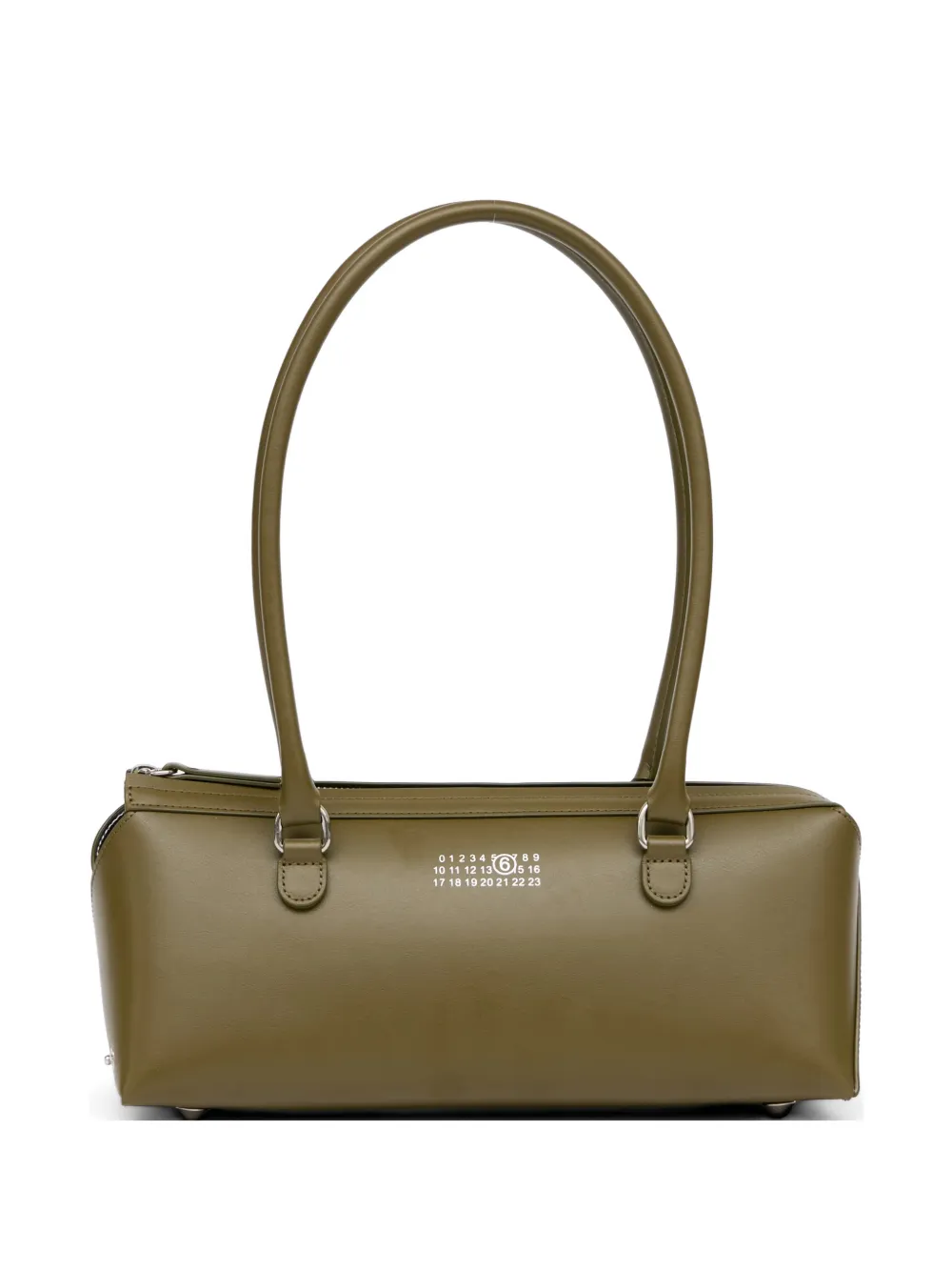 MM6 Maison Margiela Borsa a spalla Bauletto J media in pelle - Verde