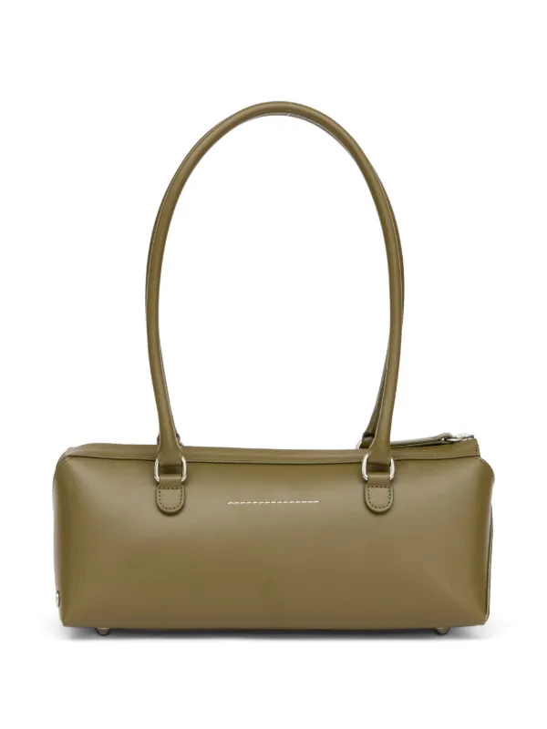MM6 Maison Margiela Medium Bauletto J Leather Shoulder Bag | Green