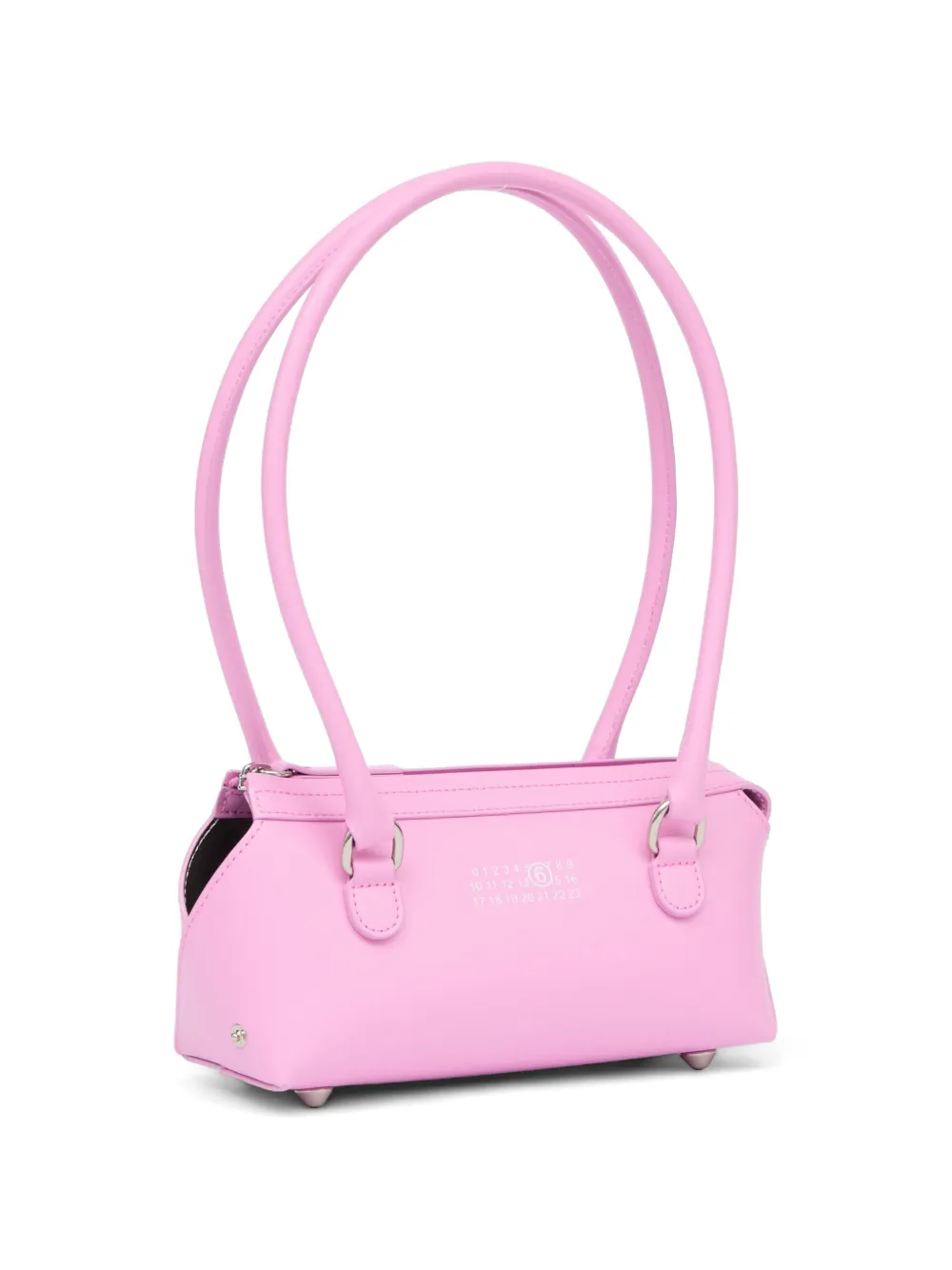 MM6 Maison Margiela Bauletto J leren mini-schoudertas met rits Roze