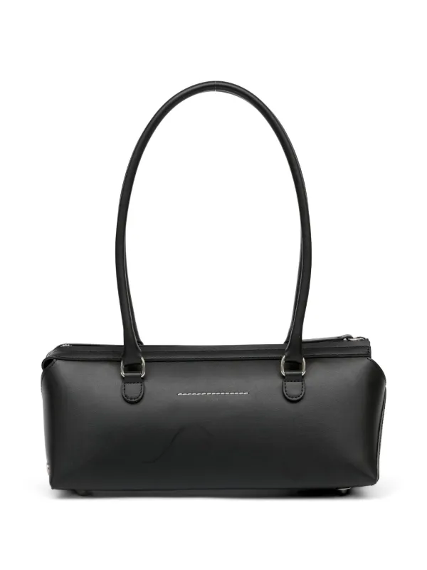 MM6 Maison Margiela Medium Bauletto J Leather Shoulder Bag | Black