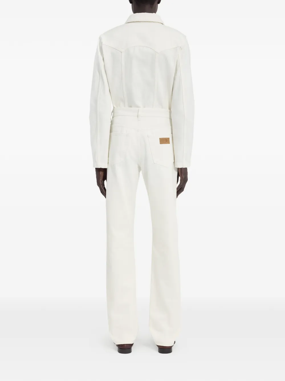 MM6 Maison Margiela Katoenen straight jeans Wit