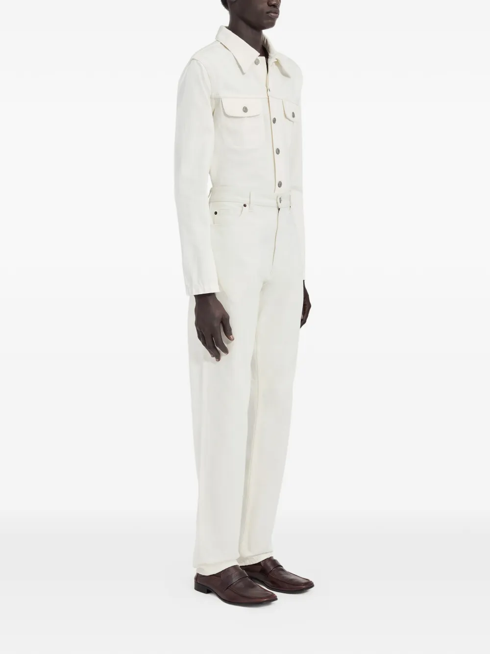 MM6 Maison Margiela Katoenen straight jeans Wit