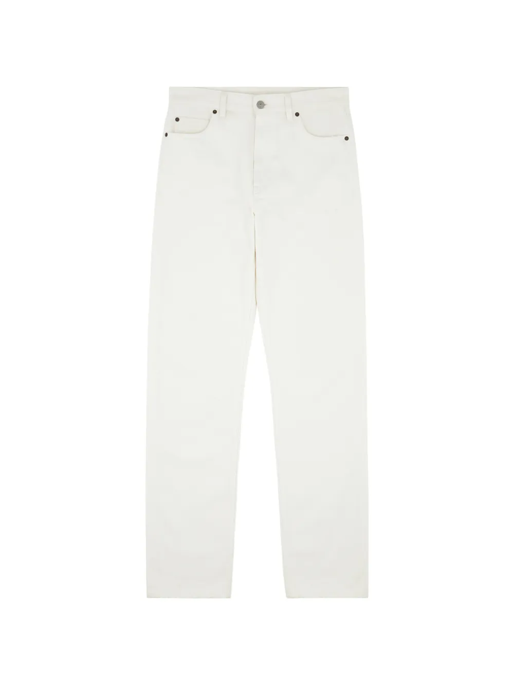 MM6 Maison Margiela cotton straight-leg jeans - Weiß