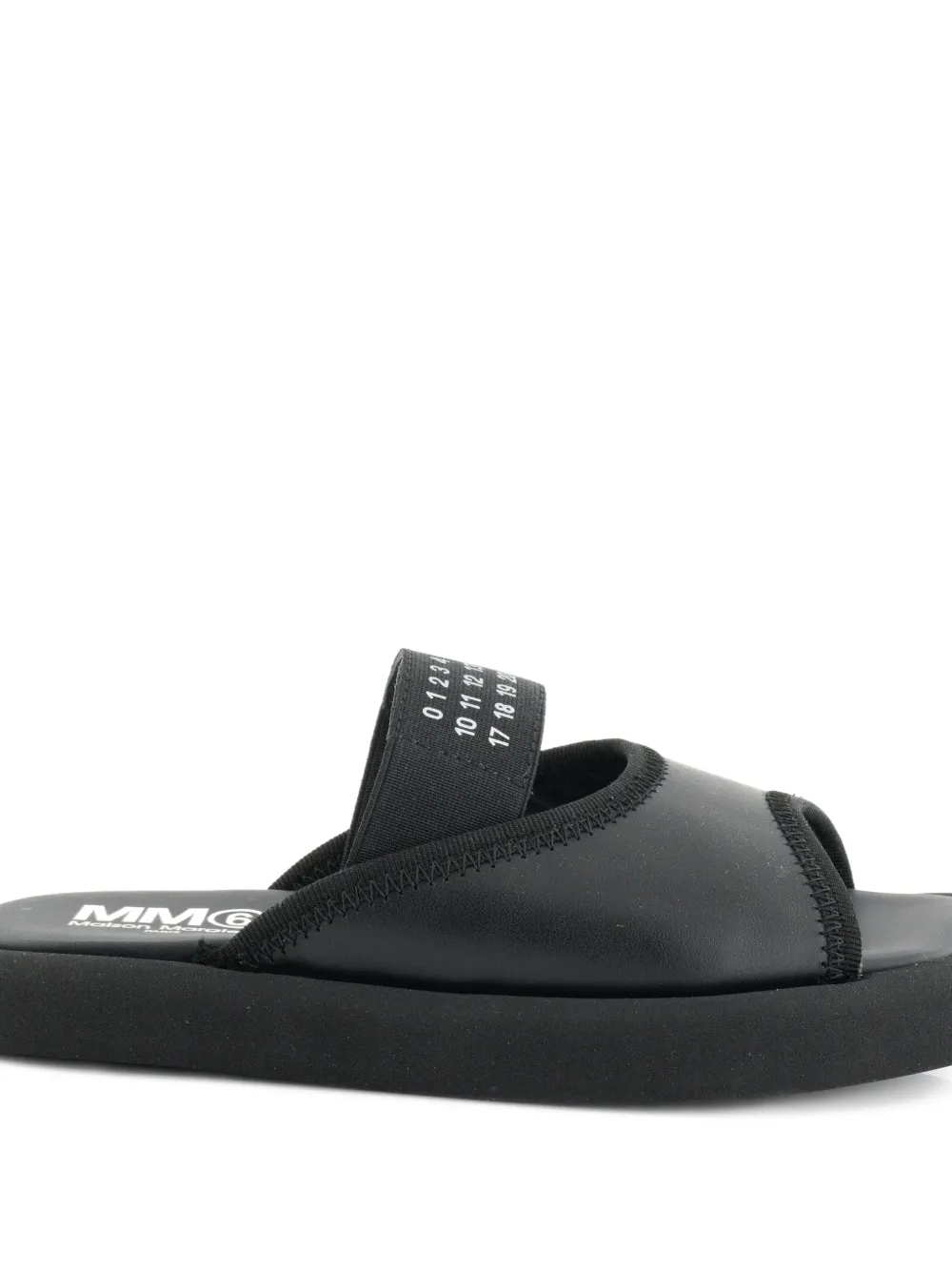 MM6 Maison Margiela Kids platform strap sandals Zwart