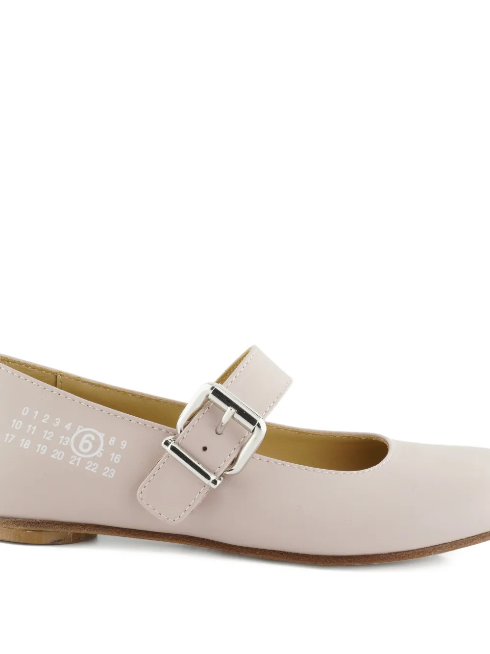 MM6 Maison Margiela Kids Ballerina's met gesp Roze