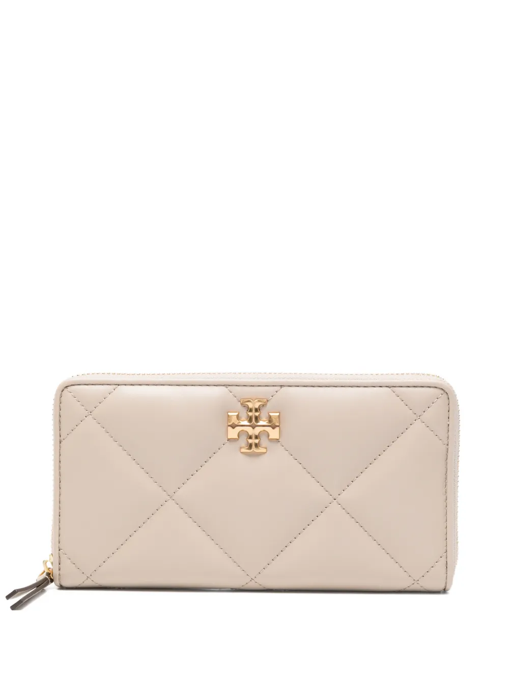 Tory Burch Kira quilted leather wallet - Toni neutri