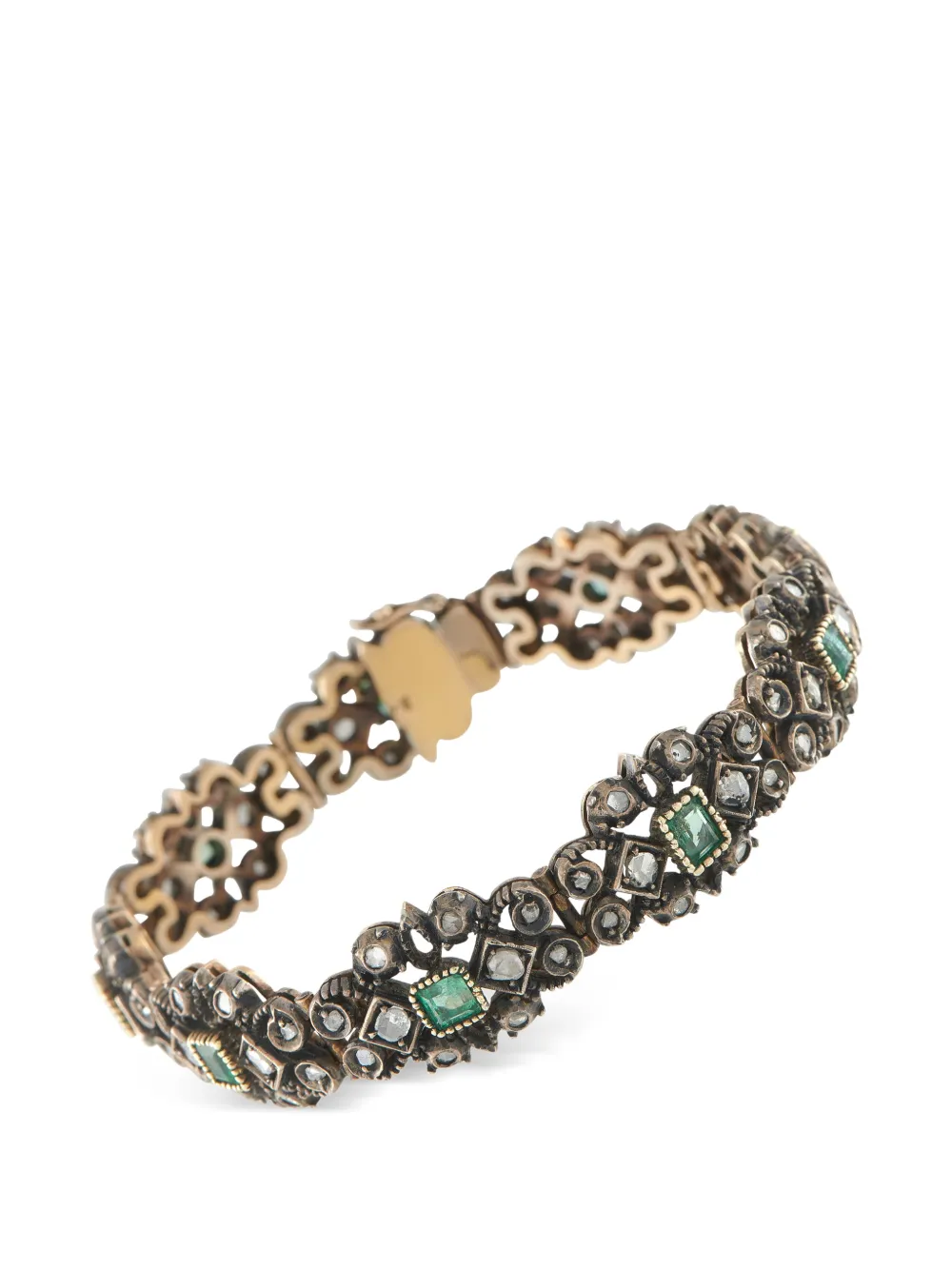 LB Exclusive diamond and emerald bracelet - Rosa