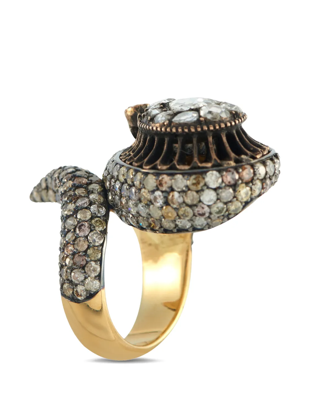 LB Exclusive diamond serpentine ring - Oro
