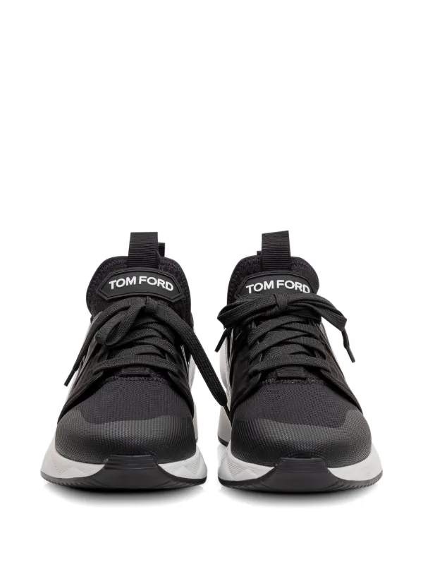 $990 Tom Ford Men Black Jago Low-top Sneakers Shoes Size US 6.5/EU 36.5 Tom Ford Jago sneakers for Men - Black in UAE | Level Shoes main image 3