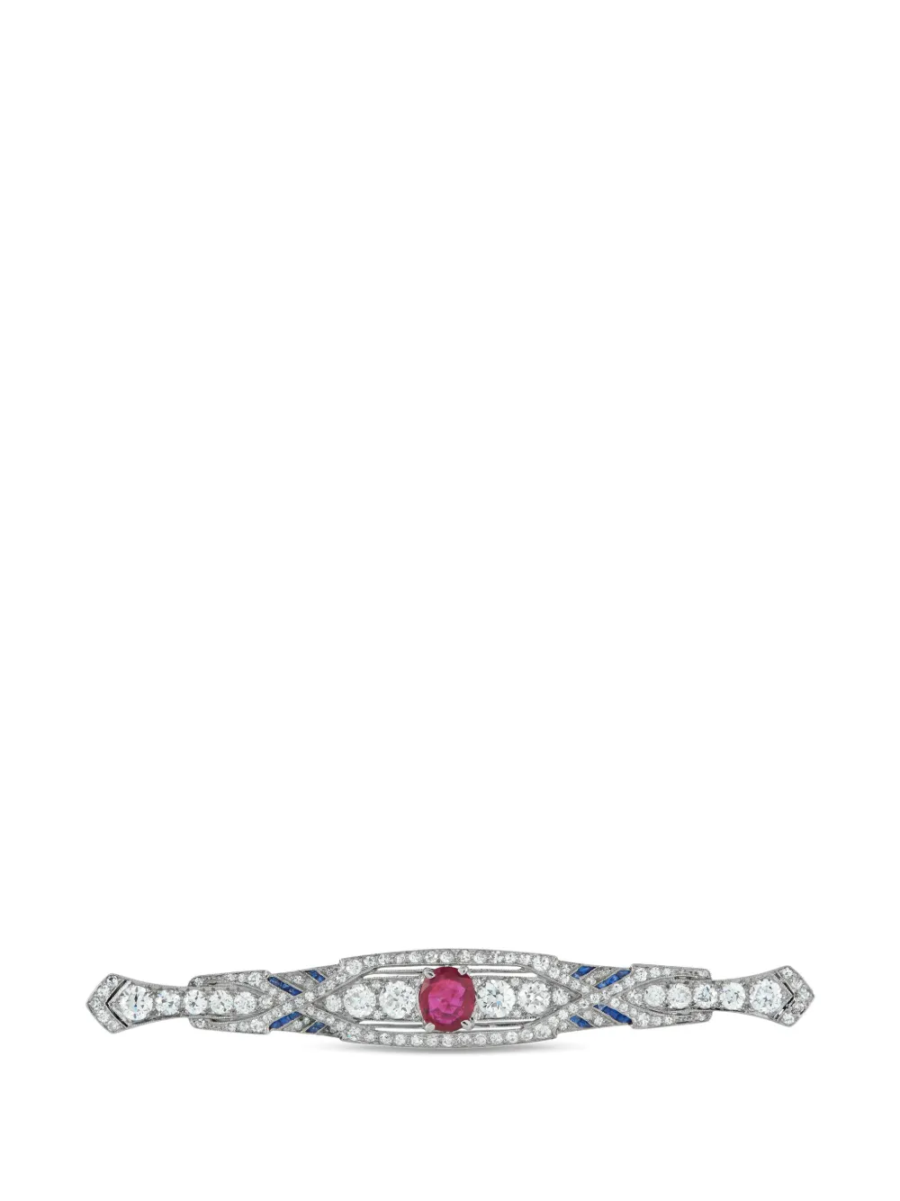LB Exclusive diamond ruby brooch - Argento