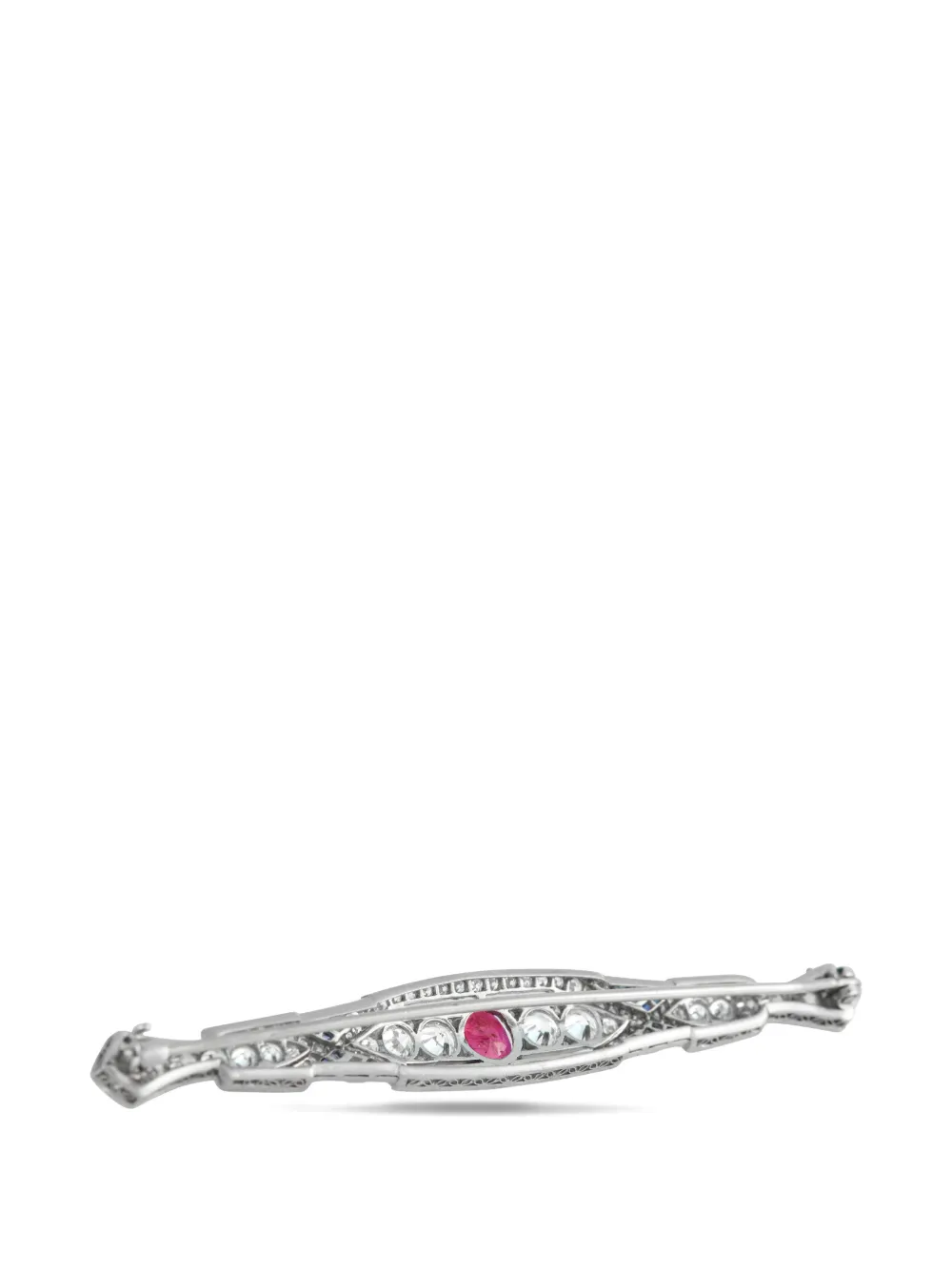Diamond Ruby Brooch