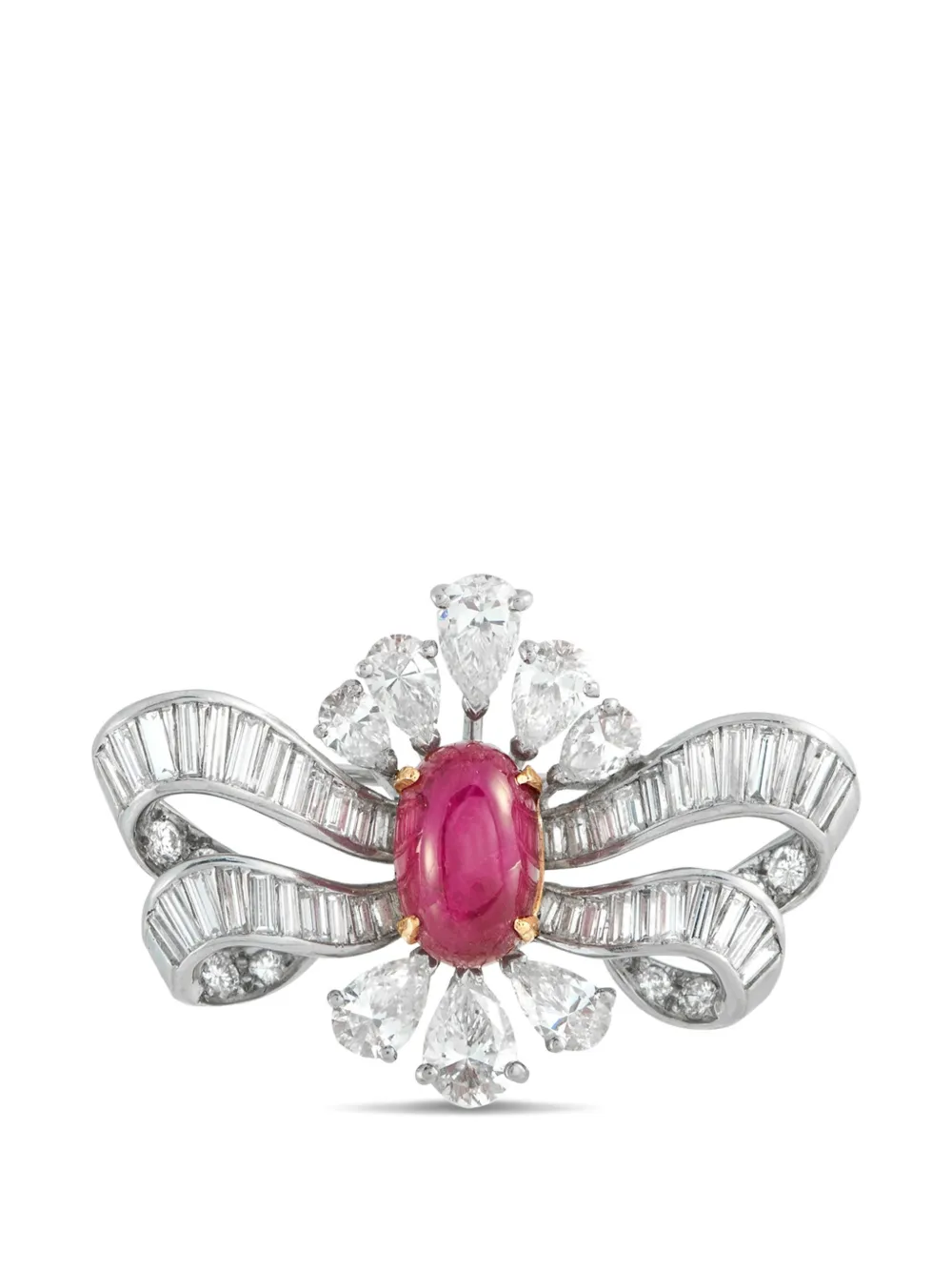 LB Exclusive ruby and diamond brooch - Argento