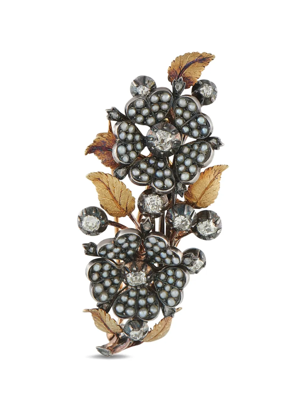 LB Exclusive diamond and pearl brooch - Rosa