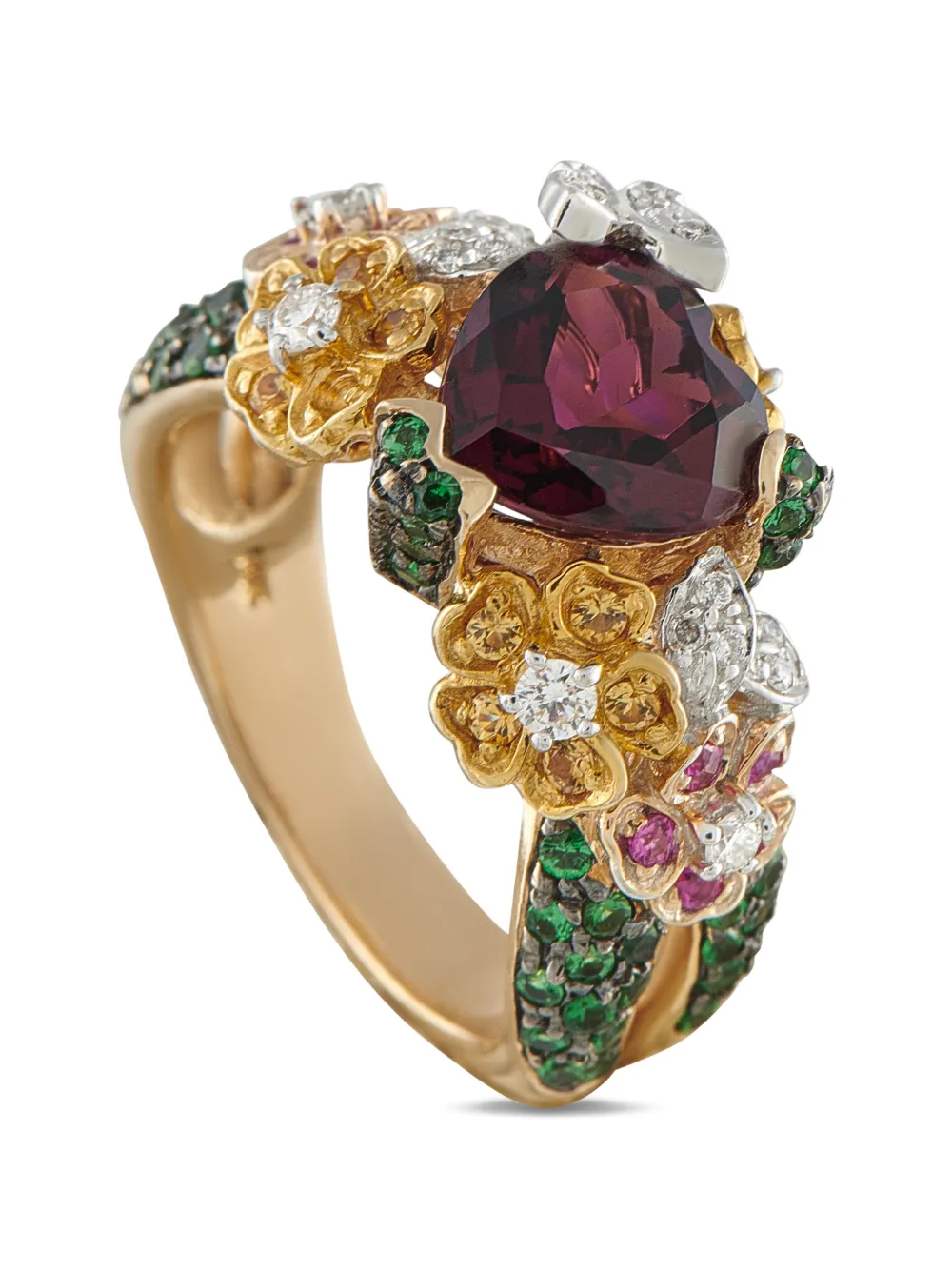 LB Exclusive diamond sapphire rubellite ring - Oro