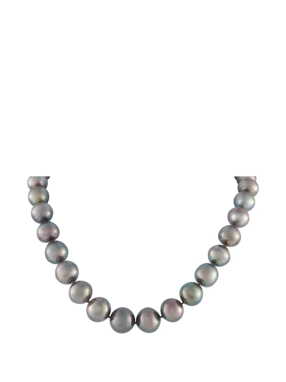 LB Exclusive LB Exclusive 18K White Gold 4.0 ct Diamond and Tahitian Pearl Necklace MF47-022026 - Grigio