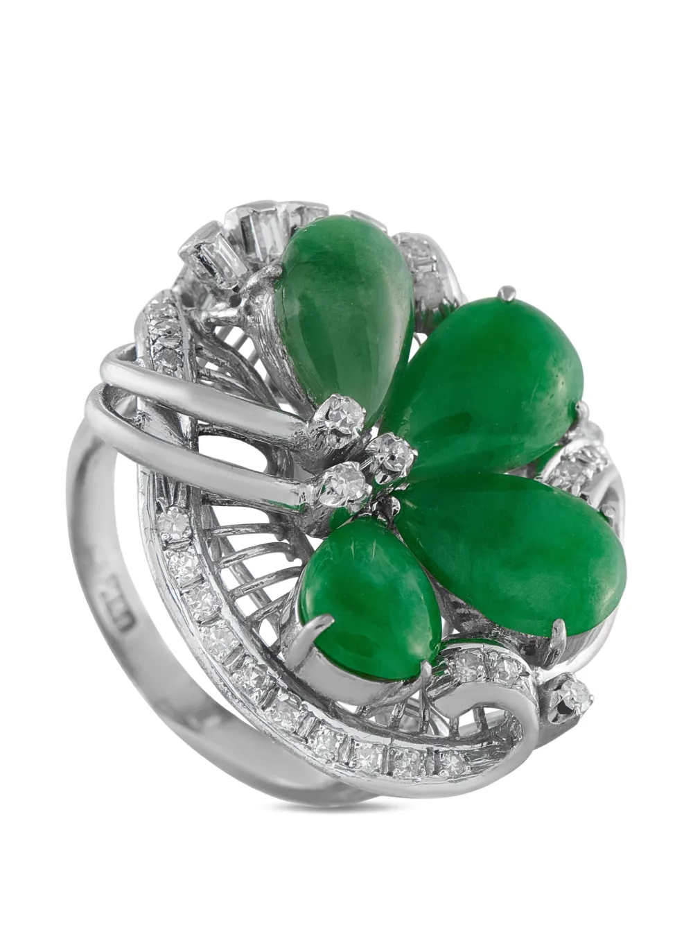 LB Exclusive diamond jade ring - Argento